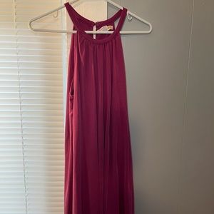 Magenta Halter Dress